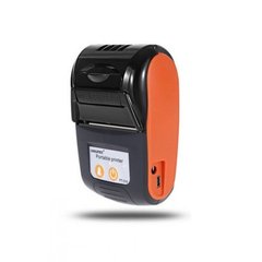 Термопринтер мобільний для чеків Goojprt PT-120, POS, Bluetooth Оранжевий