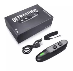 Отпугиватель собак ультразвуковой мощный 3 в 1 с индикатором зарядки и аккумулятором от USB Серый Ultrasonic