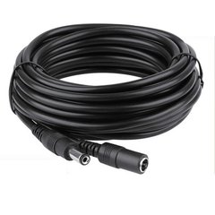 Универсальный кабель Удлинитель питания постоянного тока 5 метров DC 12V 5.5х2.1мм для камеры видеонаблюдения, роутера, LED ленты (разъем «папа-мама»)