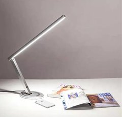 Профессиональная светодиодная настольная LED лампа FS-026 для освещения и салона на подставке10W Серебряная
