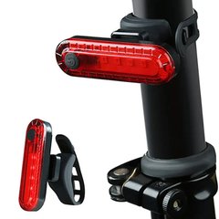 Задний велосипедный фонарь Waterproof HJ-056-5SMD STOP аккум.Li-ion