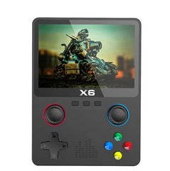 Портативная игровая приставка X6 GBA 1000 игр/3.5'' IPS, 640x480/AV выход/консоль, ретро/2000 mAh Black