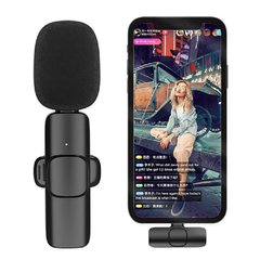 Мікрофон петличний бездротовий K9 для смартфона 1 мікрофон (IOS)