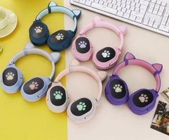 Беспроводные Bluetooth наушники с ушками Kids VZV-380M pink Cat