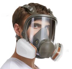 Полнолицевая маска респиратор 4в1 защита от пыли, краски, противотуманная, защита от формальдегида +фильтры