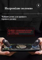 Киберспортивные профессиональные игровые сенсорные напальчники (носки) для игр на телефоне Fox CoD (геймпад триггеры курки для смартфона для PUBG Mobile) 2 шт