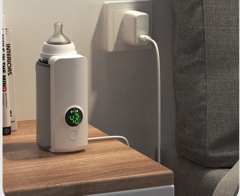 Портативный подогреватель для бутылочек Bottle Warmer 6L с контролем температуры аккумуляторный от USB White