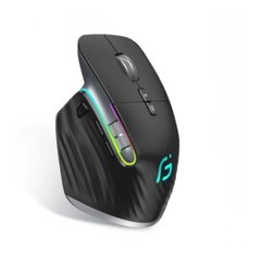 Портативная беспроводная мышка Gamous для нескольких устройств с подсветкой Bluetooth 5,0 и 3,0, 2,4G Black