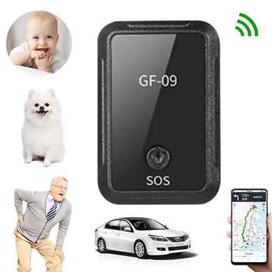 Магнитный Gps Трекер маячок для отслеживания Mini GF-09 WIFI + LBS + GPS / Контроль за передвижением авто,