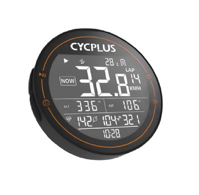 Водонепроникний велокомп'ютер CYCPLUS M2 / спідометр для велосипеда GPS Bluetooth Чорний