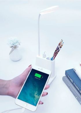 LED лампа настільна сенсорна multifunctional DESK LAMP з тримачем для телефону