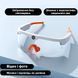 Смарт Очки с камерой 4К Bluetooth для спорта Белые с Прозрачный стеклом