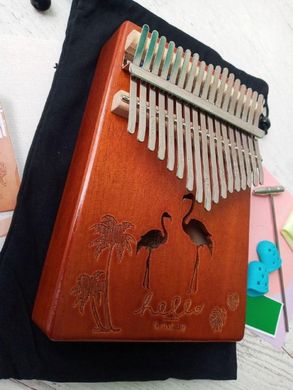 Музичний інструмент Калімба 17 key Kalimba Brown Flamingo