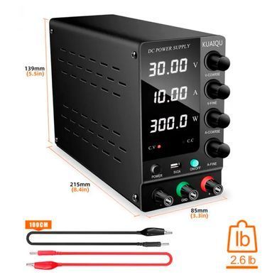 Лабораторный блок питания постоянного тока KUAIQU SPS-C3010 (30V, 10A)