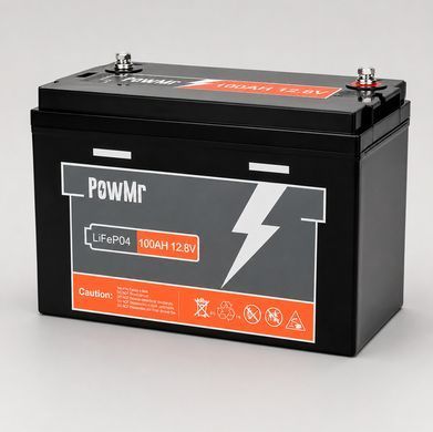 Литий-железо-фосфатный аккумулятор PowMr 12.8V 100Ah LiFePO4 (1280Wh)