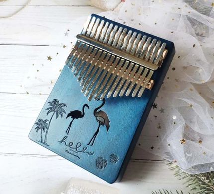 Музыкальный инструмент Калимба 17 key Kalimba Blue Flamingo