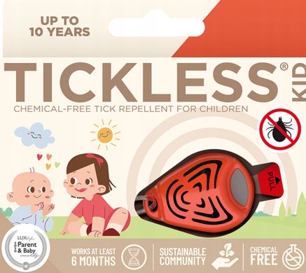 Ультразвуковий відлякувач кліщів TICKLESS KID для дітей Orange