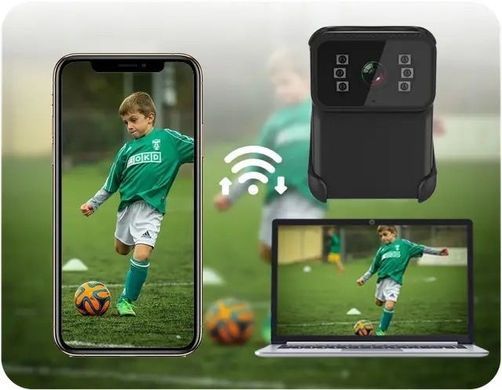 Міні екшн-камера Wi-Fi Boblov CS02 Бездротова міні камера водозахищена