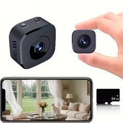 Міні-камера 4K Full HD з WiFi та нічним баченням 64 Гб Чорна