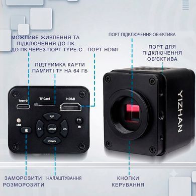 Цифровой электронный микроскоп 4K для пайки с камерой Sony IMX678, объективом 150X и сложным штативом