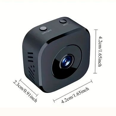Мини-камера 4K Full HD с WiFi и ночным видением 64 Гб Черная