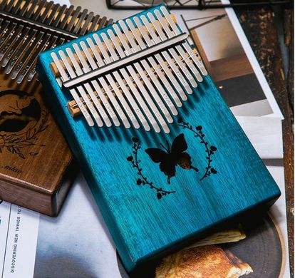 Музичний інструмент Калімба 17 key Kalimba Blue Butterfly