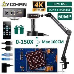 Цифровой микроскоп YIZHAN 60MP 4K с сенсором Sony IMX415 и усиленным кронштейном