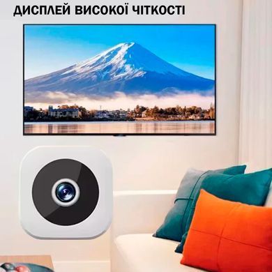 Міні-камера 4K Full HD з WiFi та нічним баченням 64 Гб Біла