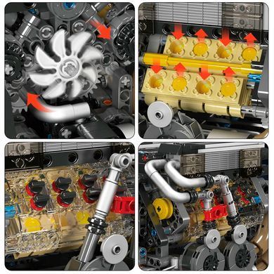 Конструктор Mould King Technic Моторизованный двигатель BGT W16 на 952 детали