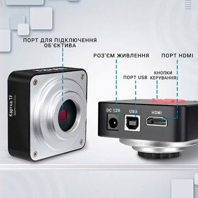 Цифровой микроскоп YIZHAN 60MP 4K с сенсором Sony IMX415 и усиленным кронштейном