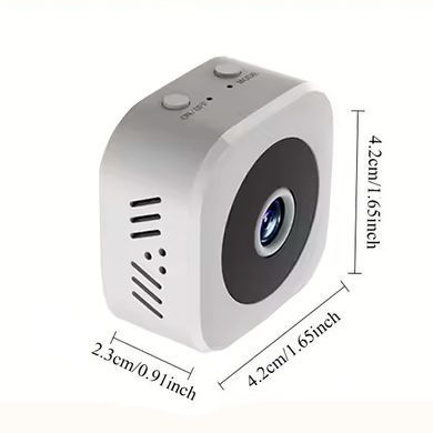 Міні-камера 4K Full HD з WiFi та нічним баченням 64 Гб Біла