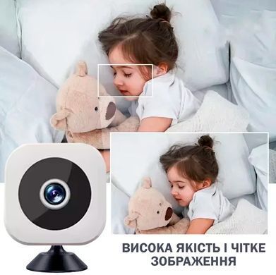 Міні-камера 4K Full HD з WiFi та нічним баченням 64 Гб Біла