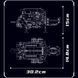 Конструктор Mould King Technic Моторизованный двигатель BGT W16 на 952 детали