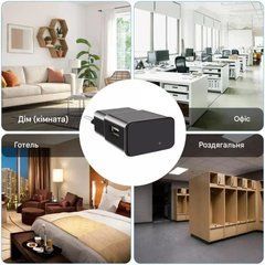 Мини Wi-Fi камера с удаленным доступом для охраны дома 1080P Черный