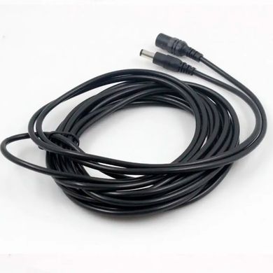 Кабель Подовжувач живлення 15 метрів DC 12V 5.5х2.1мм для камери, роутера, LED стрічки (Роз'єм &laquo;тато-мама&raquo;)