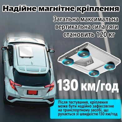 Магнитный автомобильный крепеж для Starlink Mini с алюминиевой основой и защитным чехлом