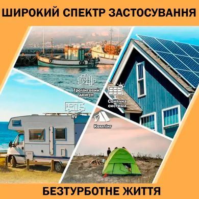 Комплект зарядки: Аккумулятор LiFePO4 Werchtay 12.8V 100Ah и Интеллектуальное зарядное устройство DATOUBOSS 12V/24V