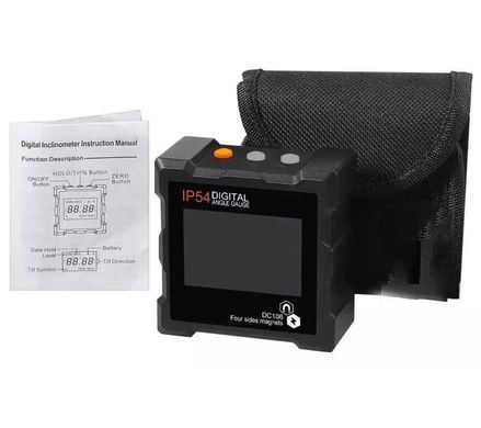 Электронный цифровой угломер Digital DC106 IP54 инклинометр с 4 магнитными сторонами