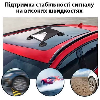 Защитный чехол с присосками для Starlink Mini для крепления на крыше автомобиля и стеклах RV