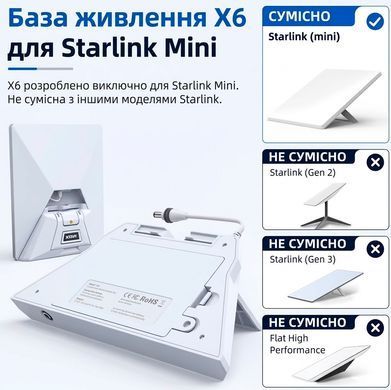 Портативная зарядная станция База питания XTAR X6 Power Base для Starlink Mini