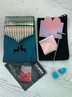 Музыкальный инструмент Калимба 17 key Kalimba Blue 2 Deer