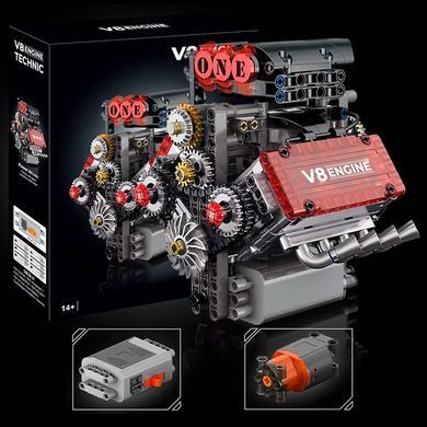 Моторизована модель двигуна V8 із серії технічних конструкторів