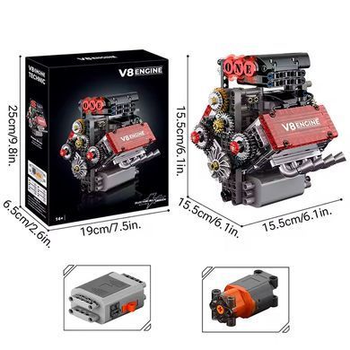 Моторизована модель двигуна V8 із серії технічних конструкторів