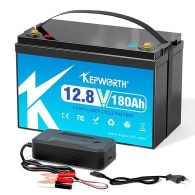Аккумулятор LiFePo4, 12V 180А батарея Kepworth литий фосфат железо + BMS battery встроена для дома, котла, солнечных батарей