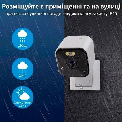 Беспроводная мини-камера видеонаблюдения TUYA Magnetic 4MP WiFi для внутреннего или внешнего видеонаблюдения с ночным видением