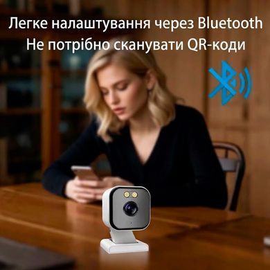 Беспроводная мини-камера видеонаблюдения TUYA Magnetic 4MP WiFi для внутреннего или внешнего видеонаблюдения с ночным видением