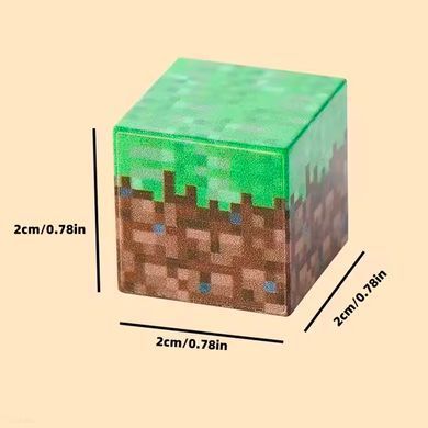 Магнітний конструктор 200 блоків + 8 фігурок Магнітні блоки в стилі Minecraft в подарунковому боксі