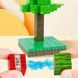 Магнітний конструктор 200 блоків + 8 фігурок Магнітні блоки в стилі Minecraft в подарунковому боксі