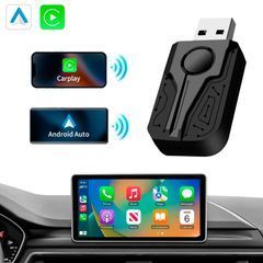 Адаптер Беспроводной Carplay для автомобилей для Apple CarPlay и Android Auto USB 5G WiFi Bluetooth Черный (6358)