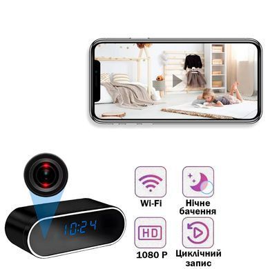 WiFi IP мини камера часы Аккумуляторная HD 1080P охранная для дома по уходу за детьми и животными